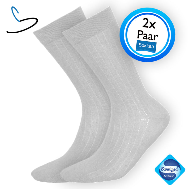 Beige herensokken (2 Paar)