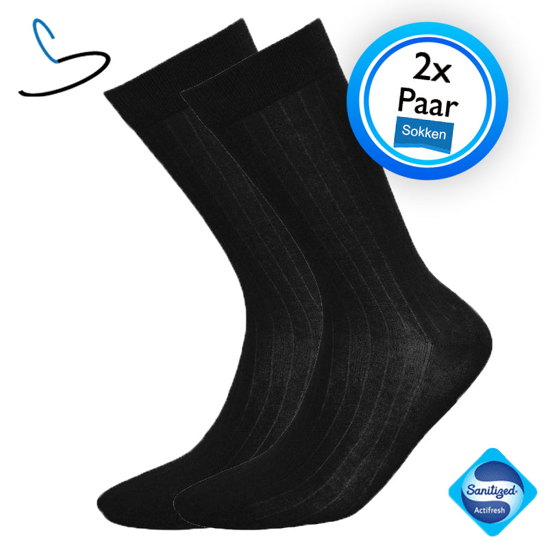 Donkerblauwe herensokken (2 paar)