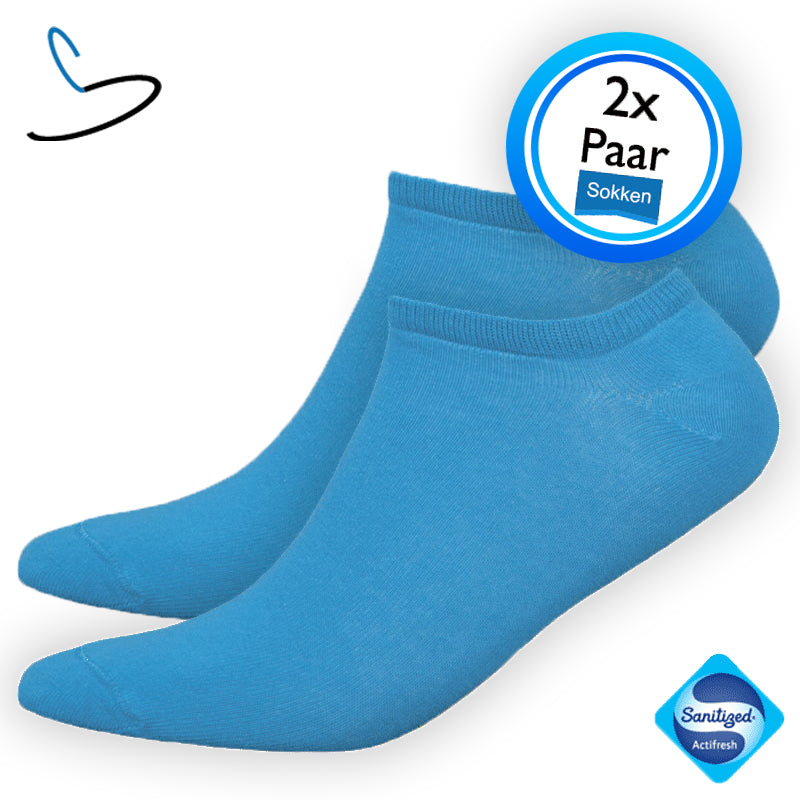 Enkelsokken heren blauw (2 Paar)