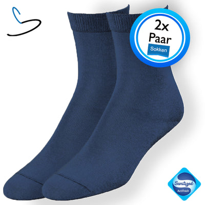 Lichtblauwe damessokken (2 paar)