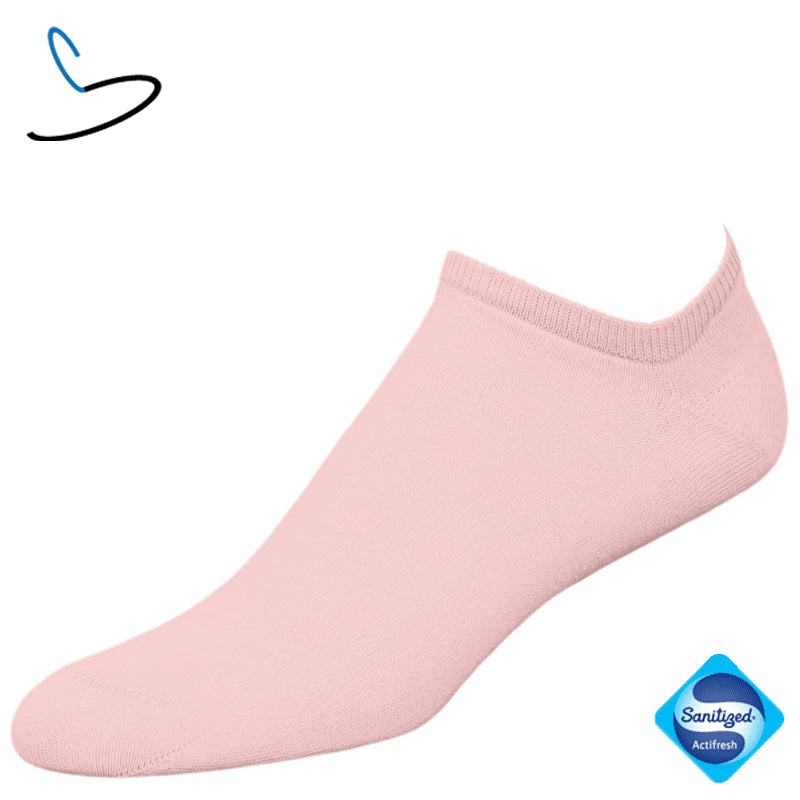 Roze sneakersokken dames