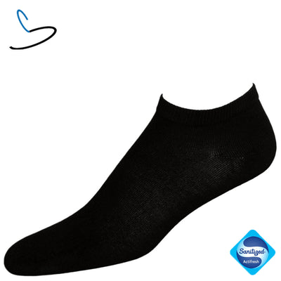 Sneakersokken dames Zwart