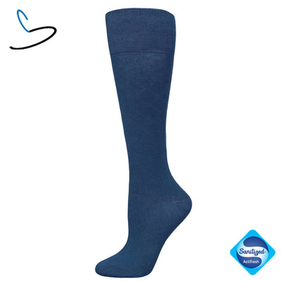 Kniekousen dames Blauw