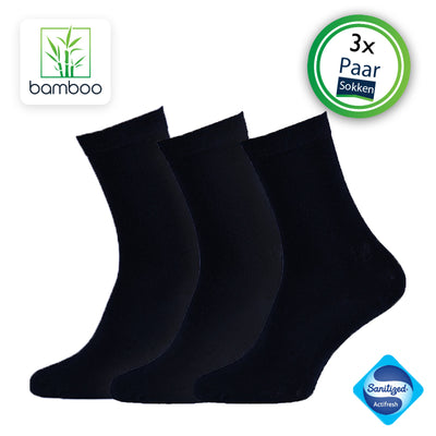 Bamboe sokken heren Navy (3 Paar)