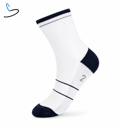 Kinder Sportsokken Donkerblauw/Wit