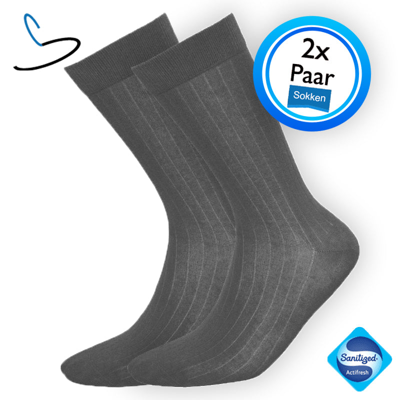 Beige herensokken (2 Paar)