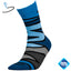 Herensokken blauw zigzag