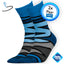 Herensokken blauw zigzag design (2 Paar)