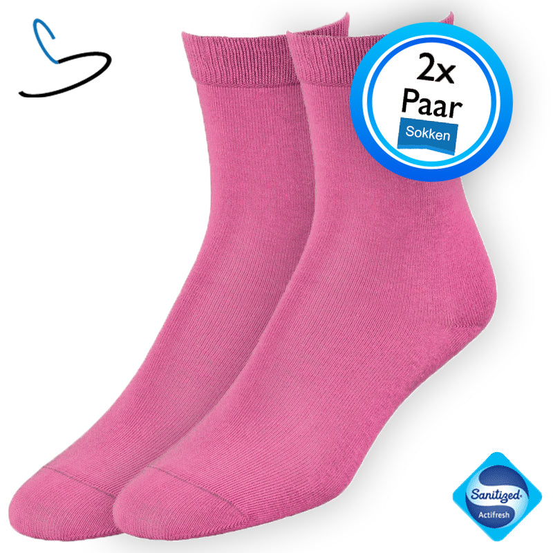 Rode damessokken (2 paar)